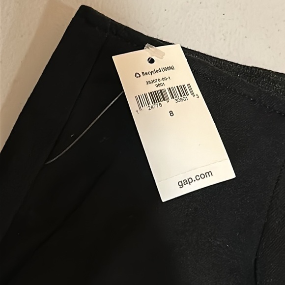 NEW Gap Black Pants Cropped Flare Wide Leg Size 8 - Picture 9 of 17